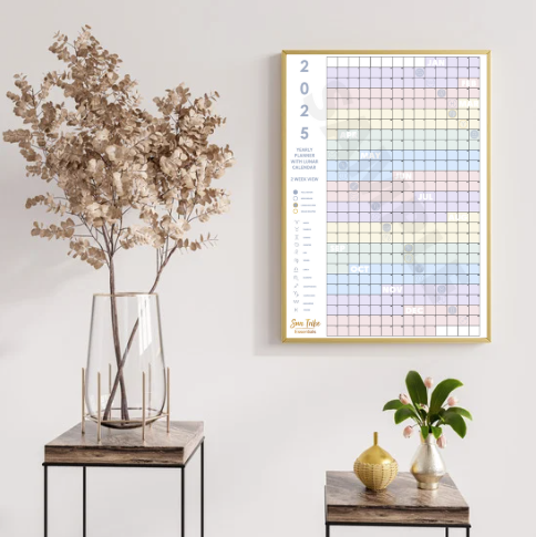 Yearly Planner with Lunar Calendar B2 Poster