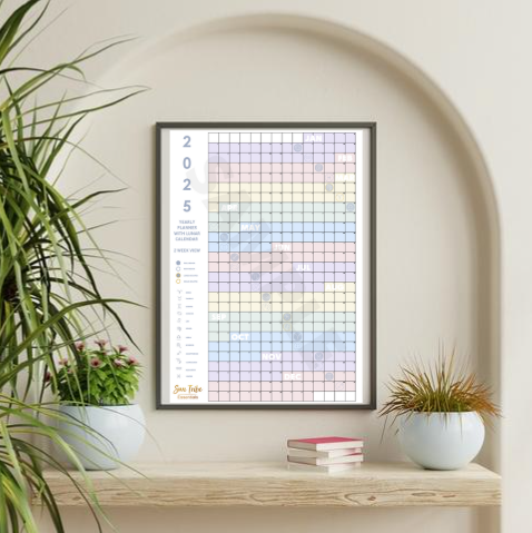 Yearly Planner with Lunar Calendar B2 Poster